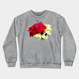 Poinsettias, Red and Yellow Crewneck Sweatshirt